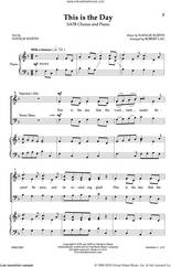 Cover icon of This Is the Day sheet music for choir (SATB: soprano, alto, tenor, bass) by Robert Lau and NATALIE SLEETH, intermediate skill level