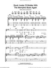Cover icon of Stuck Inside Of Mobile With The Memphis Blues Again sheet music for guitar (tablature) by Bob Dylan, intermediate skill level