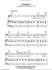 Cover icon of Smalltown sheet music for voice, piano or guitar by Lou Reed and John Cale, intermediate skill level