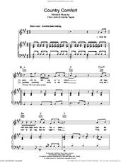 Cover icon of Country Comfort sheet music for voice, piano or guitar by Elton John and Bernie Taupin, intermediate skill level