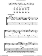 Cover icon of He Don't Play Nothing But The Blues sheet music for guitar (tablature) by Robben Ford, intermediate skill level
