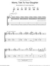 Cover icon of Mama, Talk To Your Daughter sheet music for guitar (tablature) by Robben Ford, Alex Atkins and J.B. Lenoir, intermediate skill level