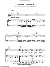 Cover icon of Win Some Lose Some sheet music for voice, piano or guitar by Robbie Williams, Guy Chambers and Robert Williams, intermediate skill level