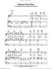 Cover icon of Heaven From Here sheet music for voice, piano or guitar by Robbie Williams, Guy Chambers and Robert Williams, intermediate skill level