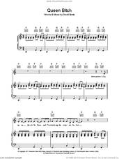 Cover icon of Queen Bitch sheet music for voice, piano or guitar by David Bowie, intermediate skill level