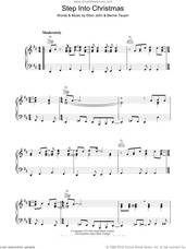 Cover icon of Step Into Christmas sheet music for piano solo by Elton John and Bernie Taupin, intermediate skill level