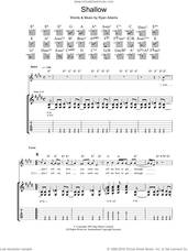 Cover icon of Shallow sheet music for guitar (tablature) by Ryan Adams, intermediate skill level