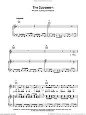 Cover icon of The Supermen sheet music for voice, piano or guitar by David Bowie, intermediate skill level