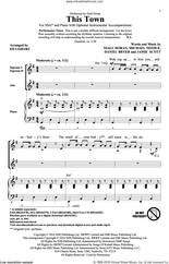 Cover icon of This Town sheet music for choir (SSA: soprano, alto) by Jamie Scott, Ed Lojeski, Daniel Bryer, Michael Needle and Niall Horan, intermediate skill level