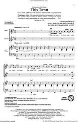 Cover icon of This Town sheet music for choir (2-Part) by Jamie Scott, Ed Lojeski, Daniel Bryer, Michael Needle and Niall Horan, intermediate duet