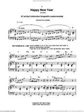 Cover icon of Happy New Year sheet music for voice, piano or guitar by Alison Hedger, intermediate skill level