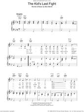 Cover icon of The Kid's Last Fight sheet music for voice, piano or guitar by Bob Merrill, intermediate skill level