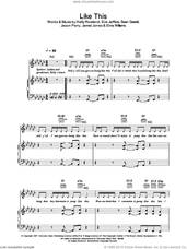 Cover icon of Like This sheet music for voice, piano or guitar by Kelly Rowland, Elvis Williams, Eve Jeffers, Jamal Jones, Jason Perry and Sean Garrett, intermediate skill level