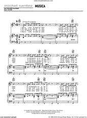 Cover icon of Musica sheet music for voice, piano or guitar by Michel Sardou and Salvatore Cutugno, intermediate skill level