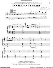 Cover icon of In a Servant's Heart sheet music for orchestra/band (handbells) by Joel Raney, intermediate skill level