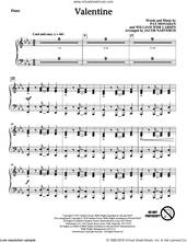 Cover icon of Valentine (complete set of parts) sheet music for orchestra/band by Train, Jacob Narverud, Pat Monahan and William Wiik Larsen, intermediate skill level