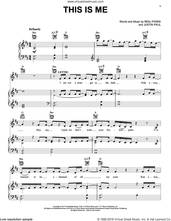 Cover icon of This Is Me (from The Greatest Showman) sheet music for voice, piano or guitar plus backing track by Pasek & Paul, Benj Pasek and Justin Paul, intermediate skill level