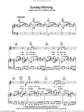 Cover icon of Sunday Morning sheet music for voice, piano or guitar by Lou Reed and John Cale, intermediate skill level