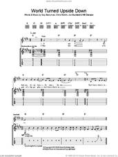 Cover icon of The World Turned Upside Down sheet music for guitar (tablature) by Coldplay, Chris Martin, Guy Berryman, Jon Buckland and Will Champion, intermediate skill level