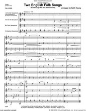 Cover icon of Two English Folk Songs (Scarborough Fair and Greensleeves) (COMPLETE) sheet music for saxophone quartet by Keith Young and Miscellaneous, intermediate skill level