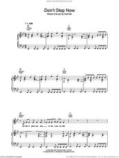 Cover icon of Don't Stop Now sheet music for voice, piano or guitar by Crowded House and Neil Finn, intermediate skill level