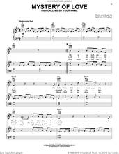 Cover icon of Mystery Of Love sheet music for voice, piano or guitar by Sufjan Stevens, intermediate skill level