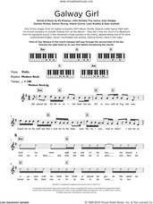 Cover icon of Galway Girl sheet music for piano solo (keyboard) by Ed Sheeran, Amy Wadge, Damien McKee, Eamon Murray, Foy Vance, John McDaid, Liam Bradley, Niamh Dunne and Sean Graham, intermediate piano (keyboard)