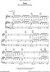 Cover icon of Raw sheet music for voice, piano or guitar by Sigrid and Sigrid Raabe, intermediate skill level