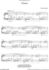 Cover icon of I Giorni sheet music for piano solo (elementary) by Ludovico Einaudi, classical score, beginner piano (elementary)
