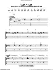 Cover icon of Such A Rush sheet music for guitar (tablature) by Coldplay, Chris Martin, Guy Berryman, Jon Buckland and Will Champion, intermediate skill level
