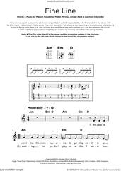 Cover icon of Fine Line (featuring Not3s) sheet music for ukulele by Mabel, Not3s, Jordan Reid, Lukman Odunaike, Mabel McVey and Marlon Roudette, intermediate skill level