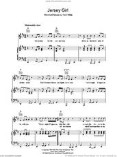 Cover icon of Jersey Girl sheet music for voice, piano or guitar by Tom Waits, intermediate skill level