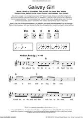 Cover icon of Galway Girl sheet music for ukulele by Ed Sheeran, Amy Wadge, Damien McKee, Eamon Murray, Foy Vance, John McDaid, Liam Bradley, Niamh Dunne and Sean Graham, intermediate skill level