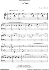 Cover icon of Le Onde sheet music for piano solo (elementary) by Ludovico Einaudi, classical score, beginner piano (elementary)