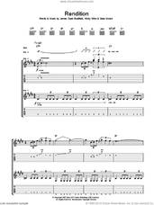 Cover icon of Rendition sheet music for guitar (tablature) by Manic Street Preachers, James Dean Bradfield, Nicky Wire and Sean Moore, intermediate skill level