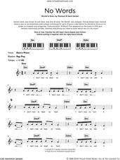 Cover icon of No Words (featuring MoStack) sheet music for piano solo (keyboard) by Dave, Dave Santan and MoStack, intermediate piano (keyboard)