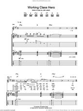 Cover icon of Working Class Hero sheet music for guitar (tablature) by Manic Street Preachers and John Lennon, intermediate skill level