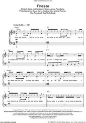 Cover icon of Finesse (featuring Cardi B) sheet music for piano solo (beginners) by Bruno Mars, Cardi B, Chris Brown, James Fauntleroy, Jeremy Reeves, Jonathan Yip, Philip Lawrence, Ray McCullough and Ray Romulus, beginner piano (beginners)