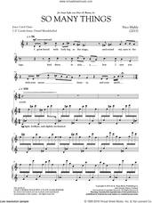 Cover icon of So Many Things sheet music for voice and piano (Mezzo-Soprano) by Nico Muhly, classical score, intermediate skill level