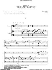 Cover icon of The Last Letter sheet music for voice and piano (Baritone) by Nico Muhly, classical score, intermediate skill level