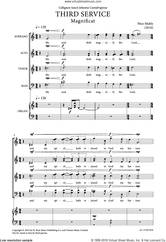 Cover icon of Third Service (Magnificat and Nunc Dimittis) sheet music for choir (SATB: soprano, alto, tenor, bass) by Nico Muhly, classical score, intermediate skill level
