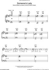 Cover icon of Someone's Lady sheet music for voice, piano or guitar by Jessie J, Darhyl Camper and Jessica Cornish, intermediate skill level