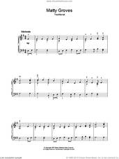 Cover icon of Matty Groves sheet music for voice, piano or guitar, intermediate skill level
