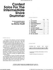 Cover icon of Contest Solos For The Intermediate Snare Drummer sheet music for percussions by Houllif, classical score, intermediate skill level