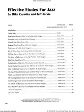 Cover icon of Effective Etudes For Jazz - Flute sheet music for flute solo by Jeff Jarvis and Mike Carubia, classical score, intermediate skill level