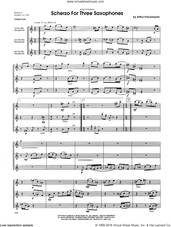 Cover icon of Scherzo For Three Saxophones (COMPLETE) sheet music for saxophone trio by Arthur Frackenpohl, classical score, intermediate skill level