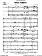 Cover icon of Trio For Trombones (Abschiedsgesang) (COMPLETE) sheet music for trombone trio by Ludwig van Beethoven and Glenn Smith, classical score, intermediate skill level