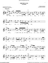 Cover icon of How Far I'll Go (from Moana) sheet music for voice and other instruments (fake book) by Alessia Cara and Lin-Manuel Miranda, intermediate skill level