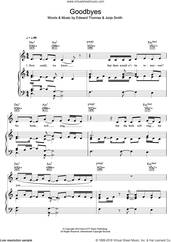 Cover icon of Goodbyes sheet music for voice, piano or guitar by Jorja Smith and Edward Thomas, intermediate skill level