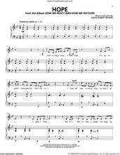 Cover icon of Hope (from How We React And How We Recover) sheet music for voice and piano by Jason Robert Brown, intermediate skill level